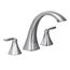 Voss Chrome 2 Handle Roman Tub Faucet, T693
