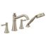Belfield Brushed Nickel 2 Handle Roman Tub Faucet Includes Hand Shower, T9024BN