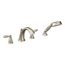 Brantford Brushed Nickel 2 Handle Roman Tub Faucet Includes Hand Shower, T924BN