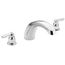 Chateau Chrome 2 Handle Roman Tub Faucet, 9" Spout Reach, T990