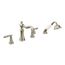 Weymouth Polished Nickel 2 Handle Roman Tub Faucet Includes Hand Shower, TS21104NL