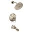 Doux Brushed Nickel Posi-temp Tub And Rainshower Trim, 2.5 Gpm, TS2203BN