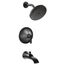 Doux Matte Black Eco Performance Posi-temp Tub And Rainshower Trim, 1.75 Gpm, TS2203EPBL