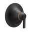 Doux Matte Black Exacttemp Valve Trim, TS3101BL