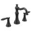Weymouth Matte Black 2 Handle Bathroom Faucet Lever Handles, Widespread, TS42108BL