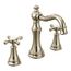 Weymouth Polished Nickel 2 Handle Bathroom Faucet, Cross Handles, Widespread, TS42114NL