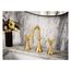 Colinet Brushed Gold 2 Handle Bathroom Faucet, Widespread, TS44103BG