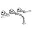Colinet Chrome 2 Handle Wall Mount Bathroom Faucet, TS44104