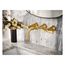 Colinet Brushed Gold 2 Handle Wall Mount Bathroom Faucet, TS44104BG