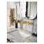 Colinet Brushed Gold 2 Handle Wall Mount Bathroom Faucet, Cross Handles, TS44105BG