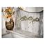 Colinet Brushed Nickel 2 Handle Wall Mount Bathroom Faucet, TS44105BN
