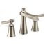 Flara Brushed Nickel 2 Handle Bathroom Faucet, Widespread, TS6984BN