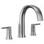 Doux Chrome 2 Handle Roman Tub Faucet, 8.4" Spout Reach, TS983