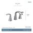 Glyde Two-Handle High Arc Bathroom Faucet, Widespread (Matte Black), TV6173BL