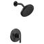 Doux Matte Black Eco Performance M-core 3-series Rainshower Trim, 1.75 Gpm, UTS3202EPBL