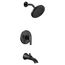 Doux Matte Black Eco Performance M-core 3-series Tub And Rainshower Trim, 1.75 Gpm, UTS3203EPBL