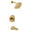 Flara Brushed Gold M-core 3-series Tub And Rainshower, 2.5 Gpm, UTS3913BG