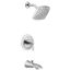 Flara Chrome M-core 3-series Tub And Rainshower, 2.5 Gpm, UTS3913EP