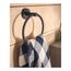 Arlys Matte Black Towel Ring, Y5785BL