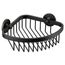 Hotel Motel Matte Black Shower Basket, YB0275BL