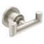 Arris Brushed Nickel Double Robe Hook, YB0803BN