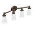 Eva Oil Rubbed Bronze 4 Globe Bath Light, YB2864ORB