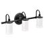 Belfield Matte Black 3 Globe Bath Light, YB6463BL