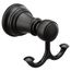 Weymouth Matte Black Double Robe Hook, YB8403BL