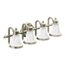 Waterhill Brushed Nickel 4 Globe Bath Light, YB9864BN