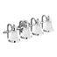 Waterhill Chrome 4 Globe Bath Light, YB9864CH