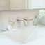 Voss Brushed Nickel 2 Handle Wall Mount Bathroom Faucet w/ M-pact Wall Mount Valve And Drain, T6906BN-9700-L
