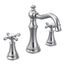 Weymouth Chrome 2-Handle Widespread High Arc Bathroom Faucet, Cross Handle, TVS42114