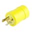 Woodhead 15A 125V Single Outlet Adapter (NEMA L5-15P to NEMA 5-15R), 1705