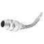 Woodhead 1/2" NPT Aluminum 0.75 to 0.875" Liquidtight Straight Strain Relief Cord Grip, 36246