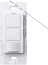 Maestro Dual Circuit Motion Sensor Switch, 6A, 120-277V, Dual Single Pole, Ground or Neutral required, MS-OPS6-DDV-WH, White