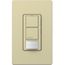 Maestro Partial-On Dual Circuit Motion Sensor Switch, 6A Light, 120-277V, 1 Pole, Ground or Ivory