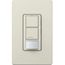 Maestro Partial-On Dual Circuit Motion Sensor Switch, 6A Light, 120-277V, 1 Pole, Ground or Neutral Req'd, Light Almond