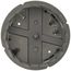 SharkTooth Round Multi-Mount Non-Metallic Romex Box w/ Hole Saw, 18.3 Cu. In.