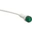 110V Green Round Lens Indicating Light w/ Wire Leads, 104108