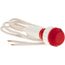 12V Red Round Lens Indicating Light w/ Wire Leads, 104114