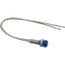 12V Blue Round Lens Indicating Light w/ Wire Leads, 114870