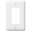1-Gang Decorator/GFCI Wall Plate, White, P26W