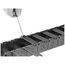 Series 200, 20mm Inner Width, 55mm Bend Radius, 1 ft Fixed-Open Cable Carrier, 200-02-055 1'