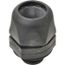 1/2" Straight Black Nylon Liquidtight Connector w/ Plastic Thread, 83511852