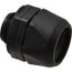 1" Straight Black Nylon Liquidtight Connector w/ Plastic Thread, 83511856