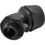 3/4" 45° Black Nylon Liquidtight Connector w/ Plastic Thread, 83513854