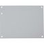 6-1/4" x 8-1/4" Powder-Coated Electrical Enclosure Nonperforated Panel, A10N8P