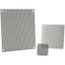 4-1/4" x 4-1/4" Powder-Coated Electrical Enclosure Perforated Panel, A6N6PP