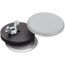 1.56" Max Hole Diameter Mild Steel Hol-Sealer, Gray, AS075