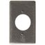 1-Gang Steel Large-Round Receptacle Device Box Cover, FS-1-LRCS